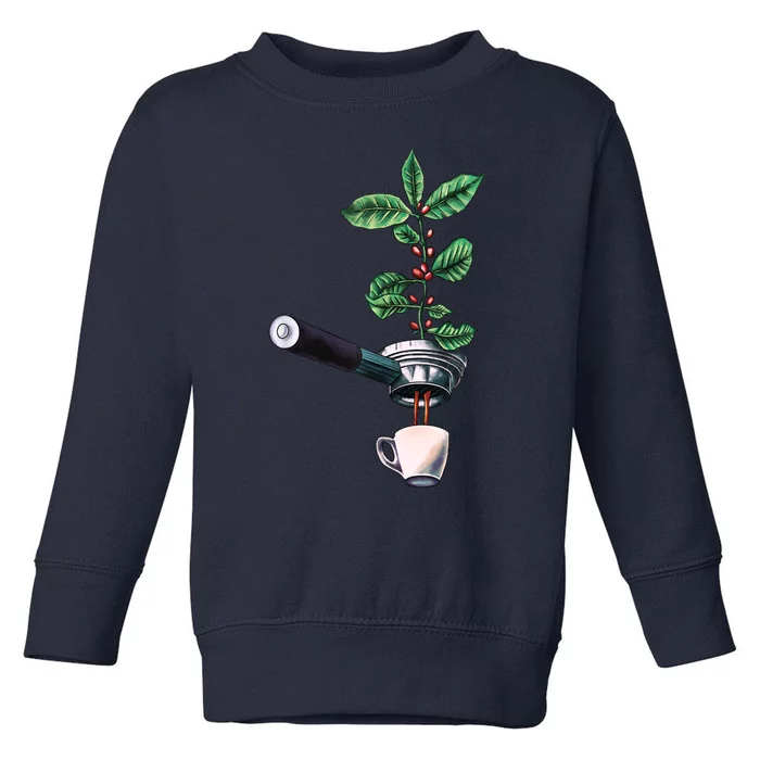 Coffee Plant Espresso Barista Toddler Sweatshirt