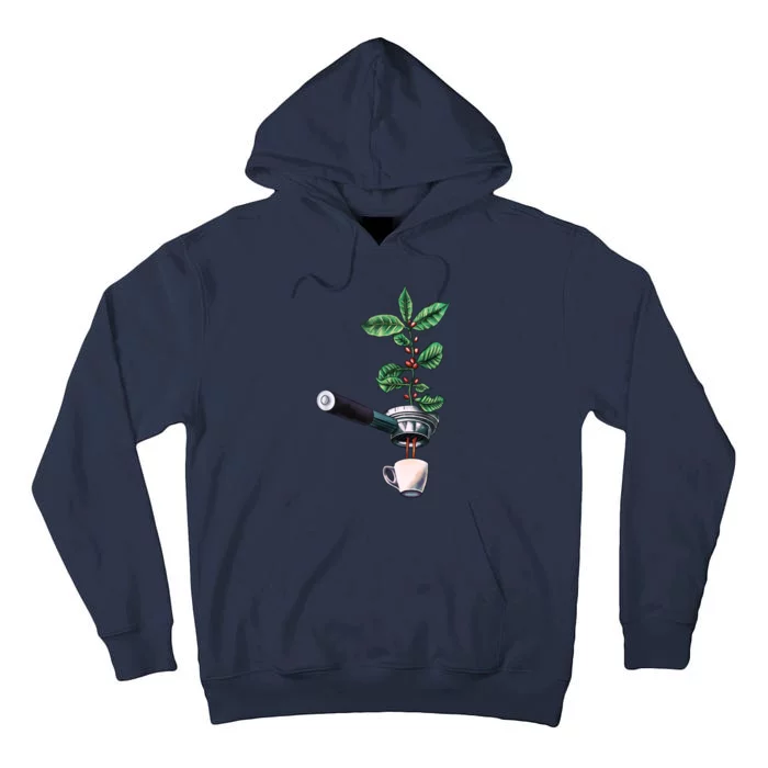 Coffee Plant Espresso Barista Tall Hoodie