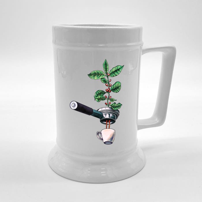 Coffee Plant Espresso Barista Front & Back Beer Stein