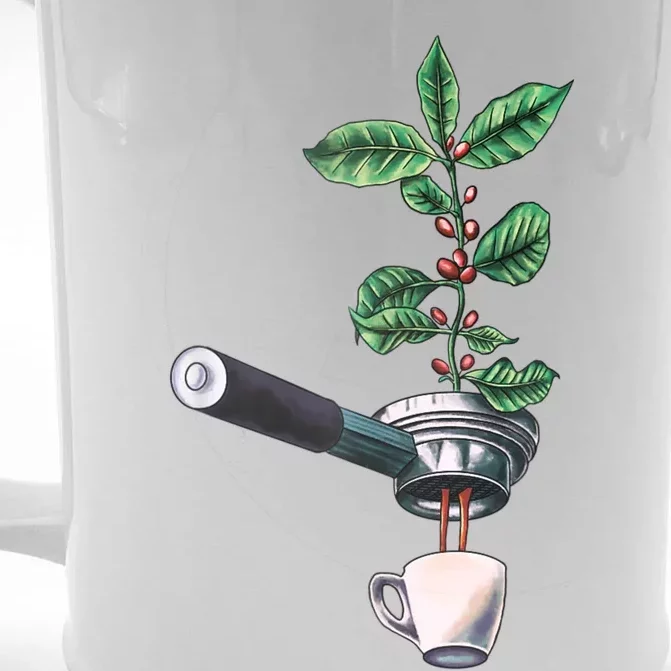 Coffee Plant Espresso Barista Front & Back Beer Stein