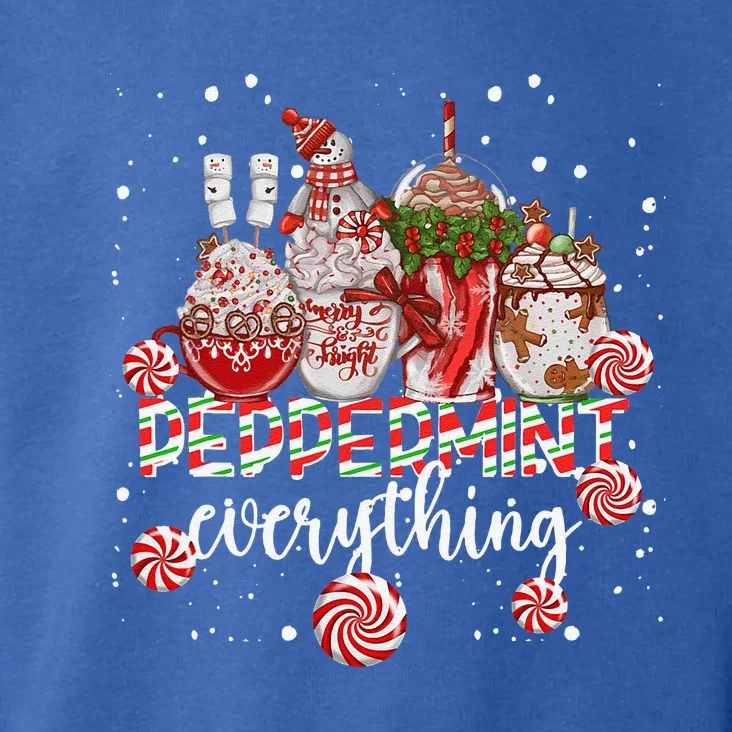 Christmas Peppermint Everything Coffee Chocolate Mocha Xmas Toddler Hoodie