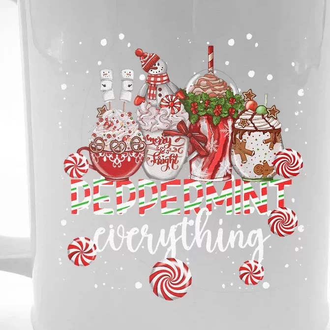 Christmas Peppermint Everything Coffee Chocolate Mocha Xmas Front & Back Beer Stein