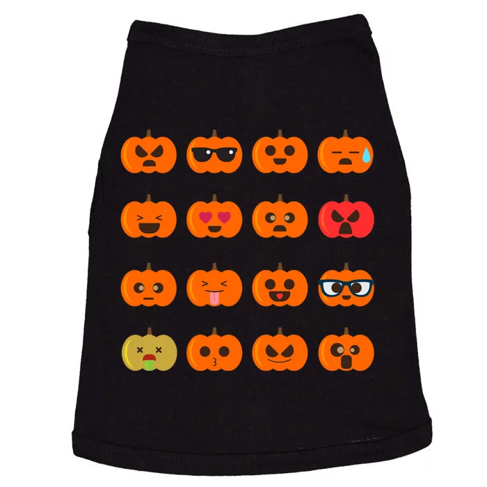 Cute Pumpkin Emoji Doggie Tank