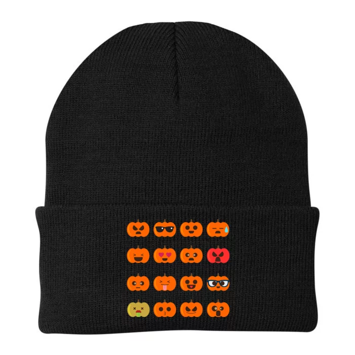 Cute Pumpkin Emoji Knit Cap Winter Beanie