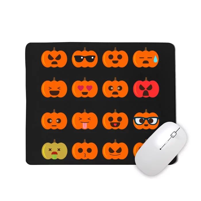 Cute Pumpkin Emoji Mousepad