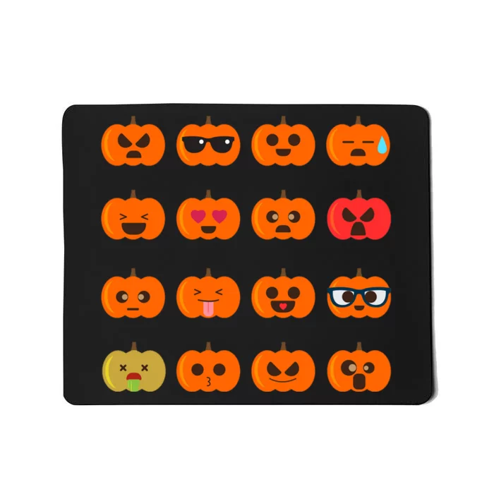 Cute Pumpkin Emoji Mousepad