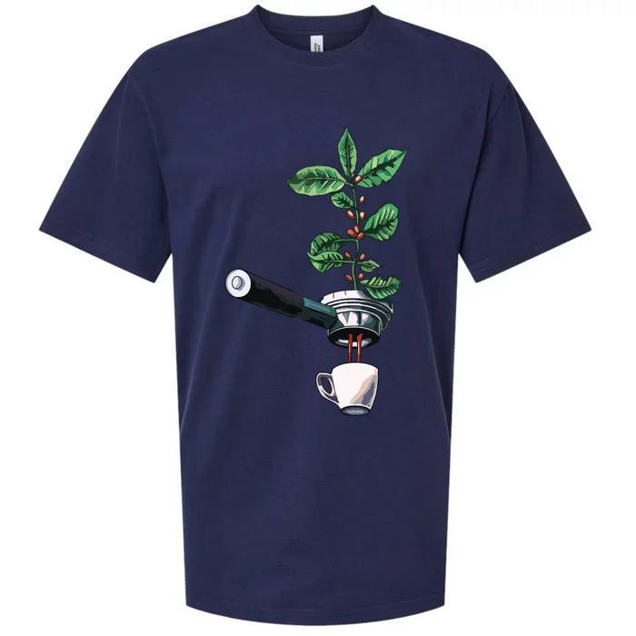 Coffee Plant Espresso Barista Sueded Cloud Jersey T-Shirt