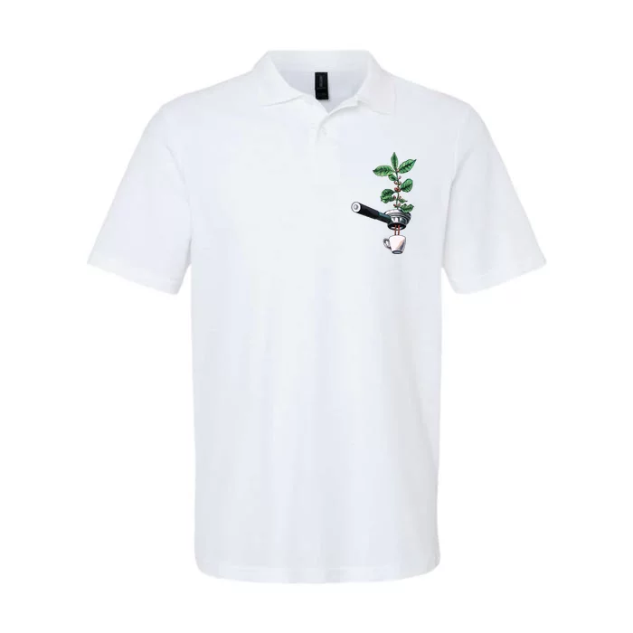 Coffee Plant Espresso Barista Softstyle Adult Sport Polo