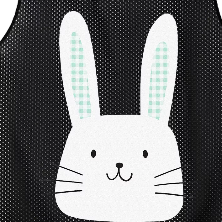 Cute Plaid Easter Bunny Pink Top Mesh Reversible Basketball Jersey Tank