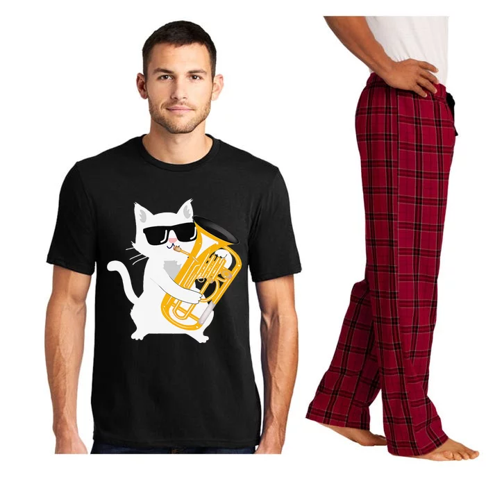 Cat Playing Euphonium Pajama Set