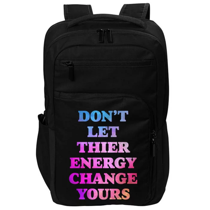 Cute Positive Energy Spiritual Meditation Graphic Funny Gift Impact Tech Backpack