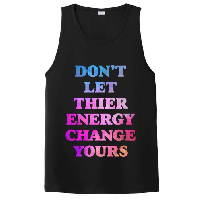 Cute Positive Energy Spiritual Meditation Graphic Funny Gift Performance Tank