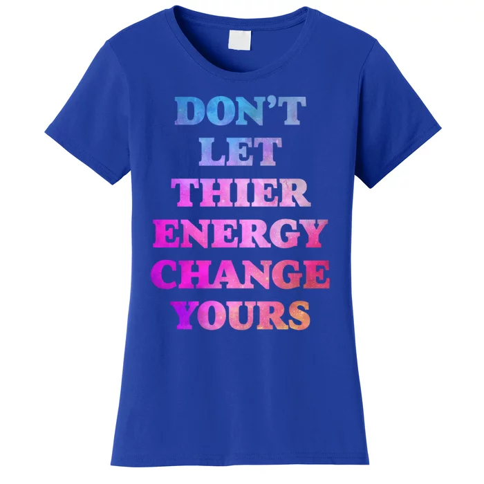 Cute Positive Energy Spiritual Meditation Graphic Funny Gift Women's T-Shirt