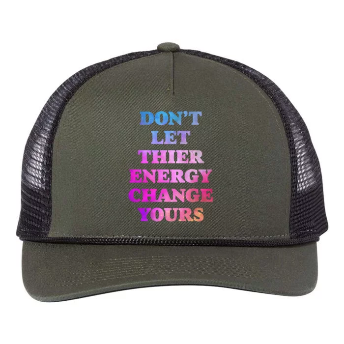 Cute Positive Energy Spiritual Meditation Graphic Funny Gift Retro Rope Trucker Hat Cap