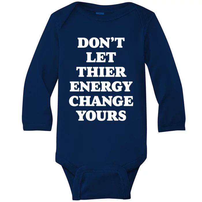 Cute Positive Energy Spiritual Meditation Graphic Gift Baby Long Sleeve Bodysuit