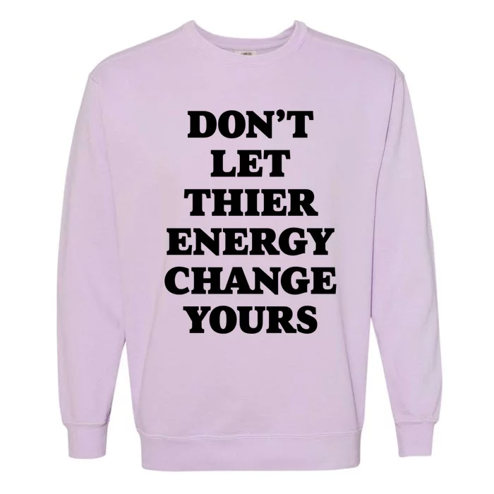 Cute Positive Energy Spiritual Meditation Graphic Gift Garment-Dyed Sweatshirt