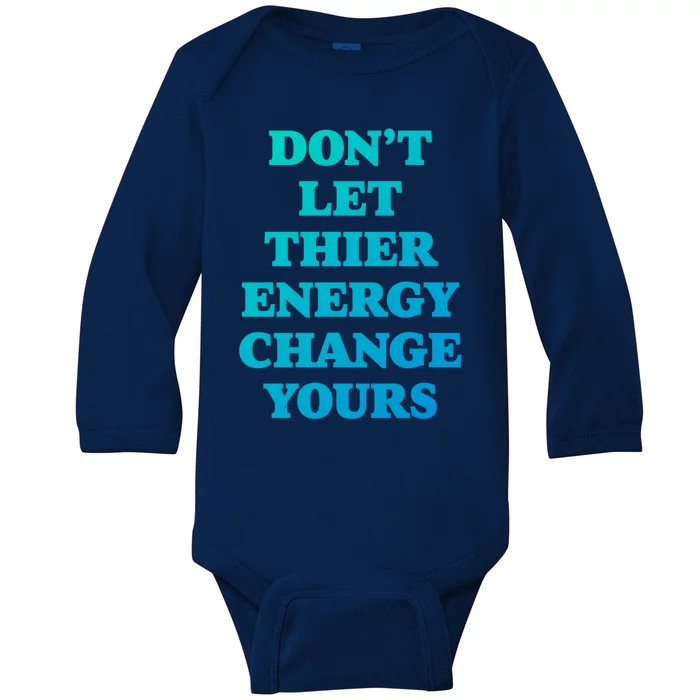 Cute Positive Energy Spiritual Meditation Graphic Gift Baby Long Sleeve Bodysuit