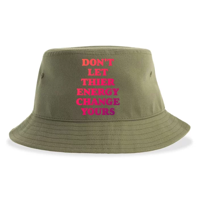 Cute Positive Energy Spiritual Meditation Graphic Gift Sustainable Bucket Hat