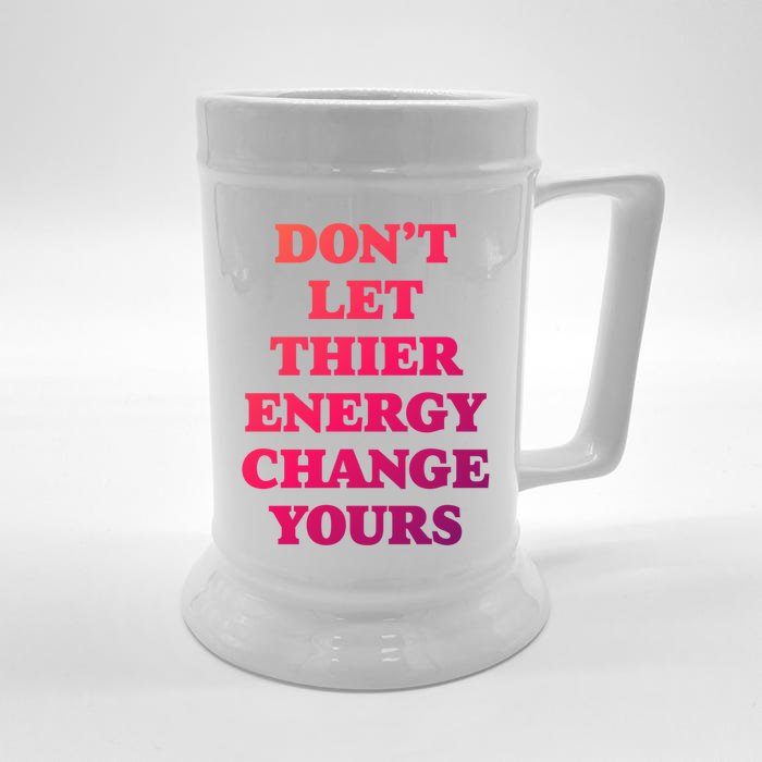 Cute Positive Energy Spiritual Meditation Graphic Gift Front & Back Beer Stein