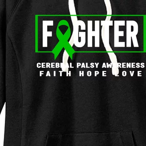 Cerebral Palsy Fighter Gift Funny Gift Cerebral Palsy Awareness Gift Women's Fleece Hoodie