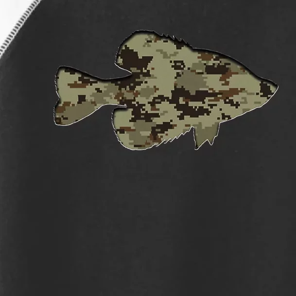 Camouflage Pan Fish Silhouette Digital Camo Crappie Fishing Toddler Fine Jersey T-Shirt