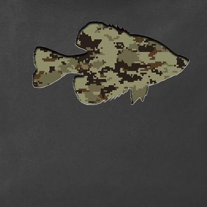 Camouflage Pan Fish Silhouette Digital Camo Crappie Fishing Zip Tote Bag