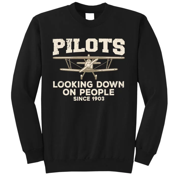 Cool Pilot For Men Women Aircraft Pilot Airplane Flying Tall Sweatshirt