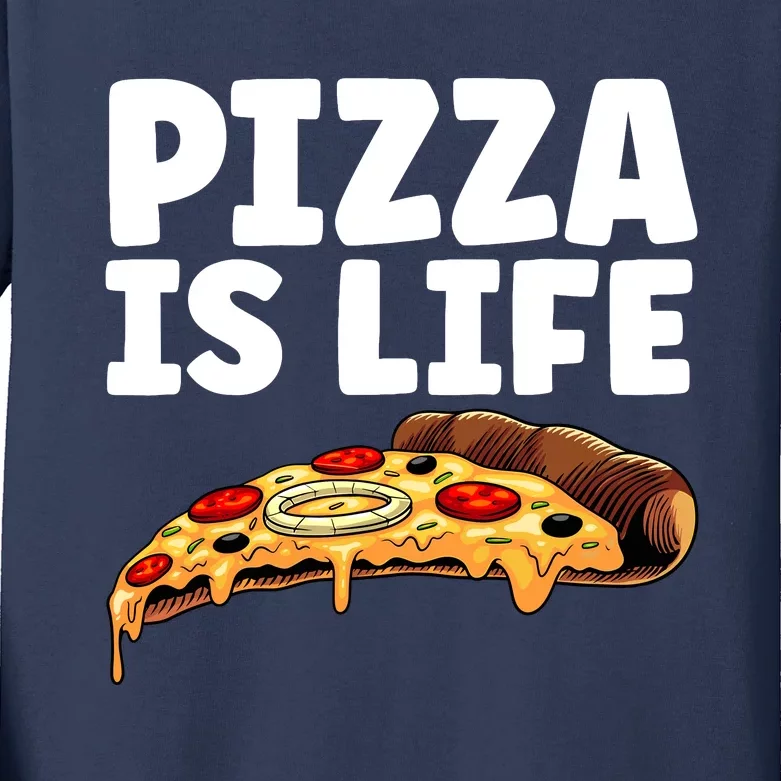 Cool Pizza For Hawaiian Pizza Lovers Italian Food Kids Long Sleeve Shirt