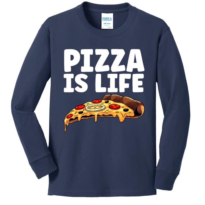 Cool Pizza For Hawaiian Pizza Lovers Italian Food Kids Long Sleeve Shirt