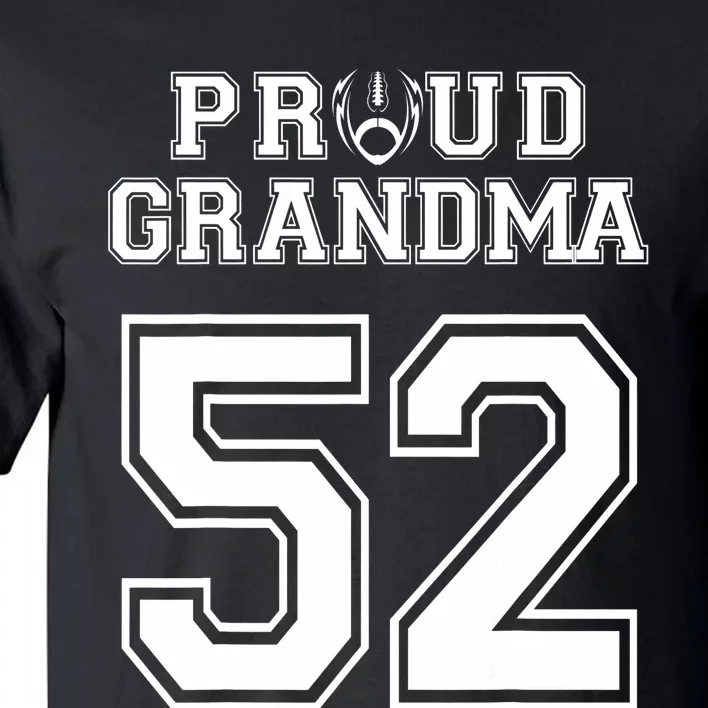 Custom Proud Football Grandma Number 52 Personalized Tall T-Shirt