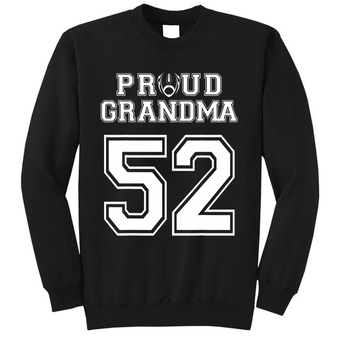 Custom Proud Football Grandma Number 52 Personalized Sweatshirt