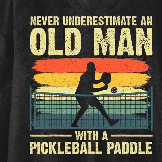 Cool Pickleball For Men Grandpa Pickleball Player Hooded Wearable Blanket