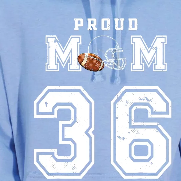 Custom Proud Football Mom Number 36 Personalized For Wo Unisex Surf Hoodie