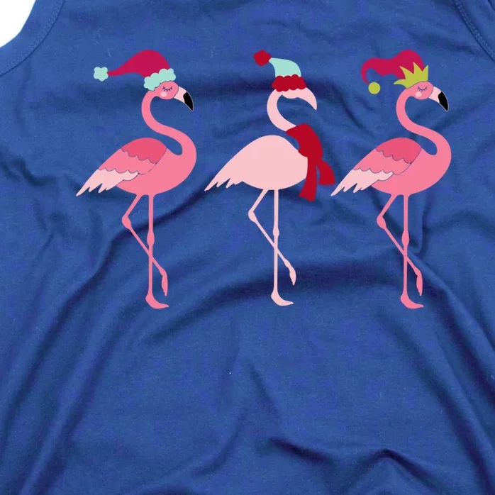 Christmas Pink Flamingo Gift Tank Top