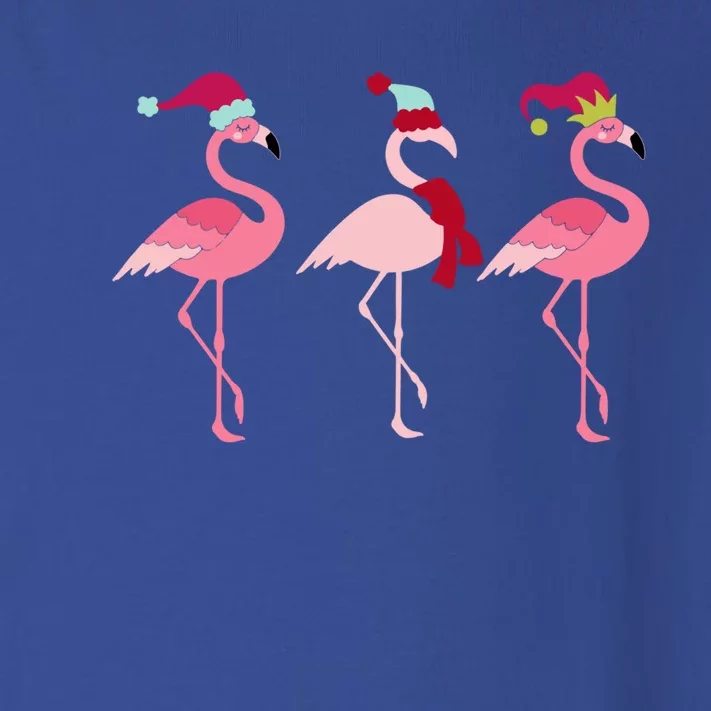 Christmas Pink Flamingo Gift Toddler Long Sleeve Shirt