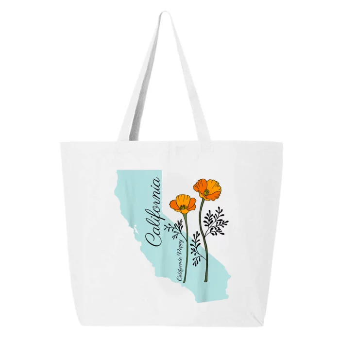 California Poppy Flower 25L Jumbo Tote