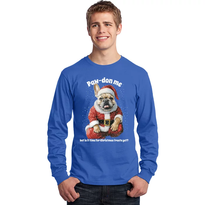 Christmas Pug Funny Santa Dog Great Gift Long Sleeve Shirt