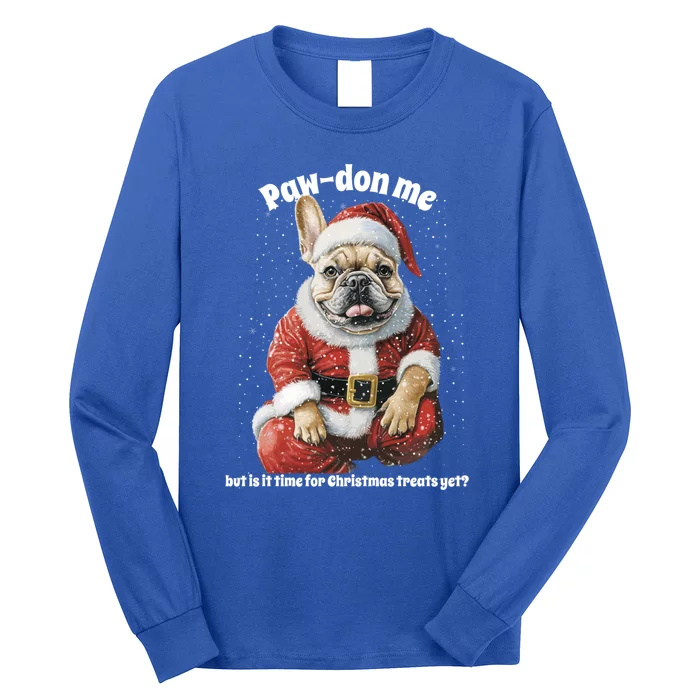 Christmas Pug Funny Santa Dog Great Gift Long Sleeve Shirt