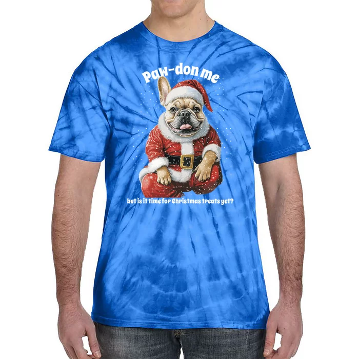 Christmas Pug Funny Santa Dog Great Gift Tie-Dye T-Shirt