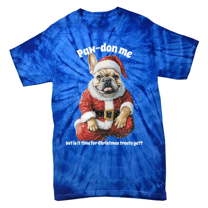 Christmas Pug Funny Santa Dog Great Gift Tie-Dye T-Shirt