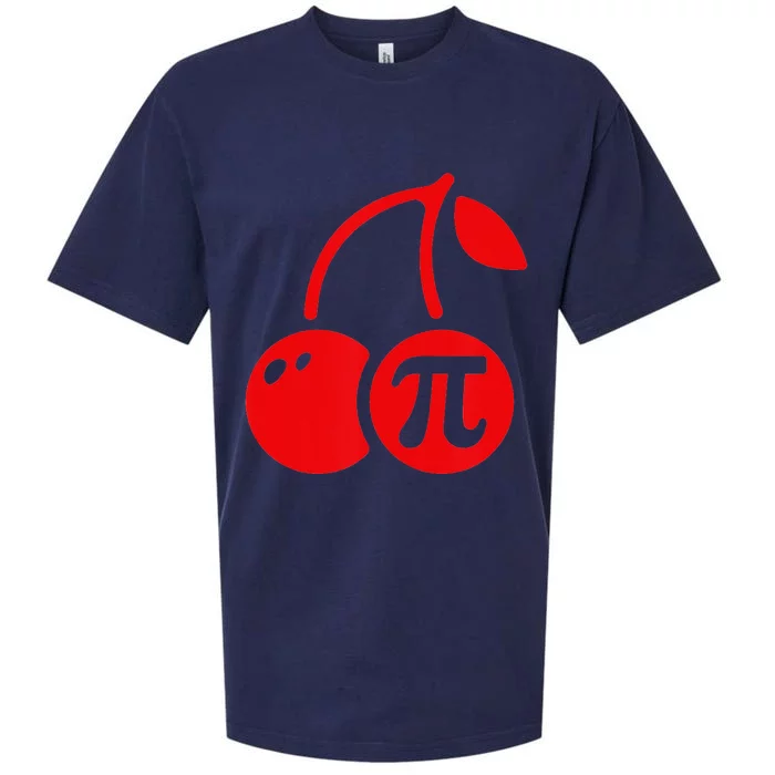 Cherry Pie Funny Pi Day Pun Math Numbers 3.14 March 14 Sueded Cloud Jersey T-Shirt