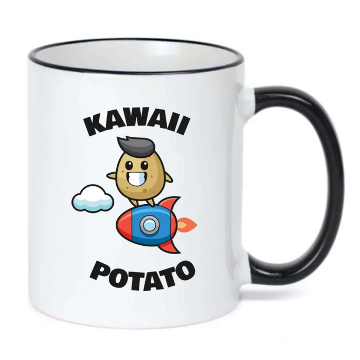 Cute Potato Funny Kawaii Potato Black Color Changing Mug