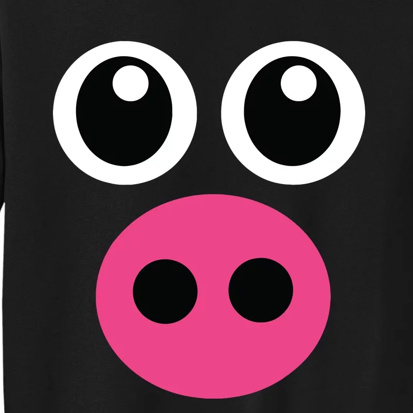 Cute Pig Face Diy Barnyard Animal Halloween Costume Sweatshirt