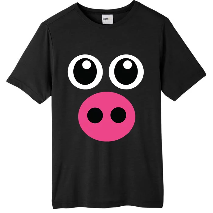 Cute Pig Face Diy Barnyard Animal Halloween Costume ChromaSoft Performance T-Shirt