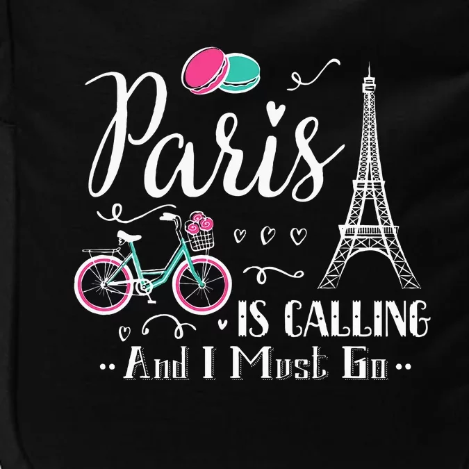 Cute Paris France Vacation Travel Christmas Gift Impact Tech Backpack