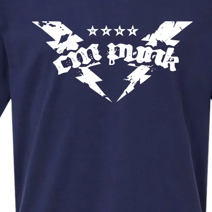 Cm Punk Fists Straight Edge Sueded Cloud Jersey T-Shirt