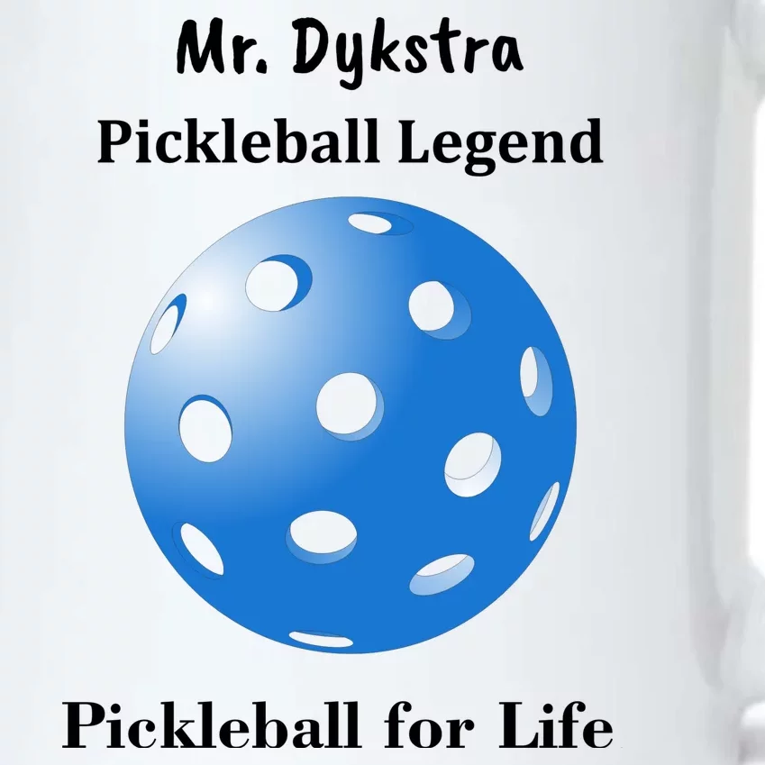 Custom Pickleball For Life Personalize Text Name Black Color Changing Mug