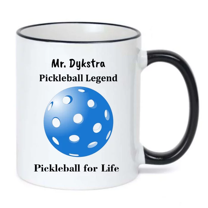 Custom Pickleball For Life Personalize Text Name Black Color Changing Mug