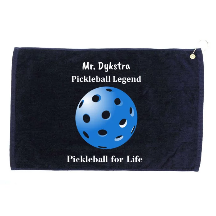 Custom Pickleball For Life Personalize Text Name Grommeted Golf Towel