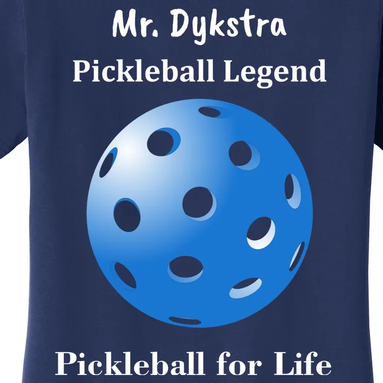 Custom Pickleball For Life Personalize Text Name Women's T-Shirt